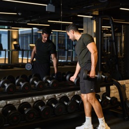 Featuring state of the art @technogym equipment, our gym boasts it all. From a power rack to weighted ropes, you’ll have everything you need to cancel that gym membership and work out from the comfort of your home. #ChooseHappiness Instagram post from @society.wynwood on October 15, 2024 00:00:00am